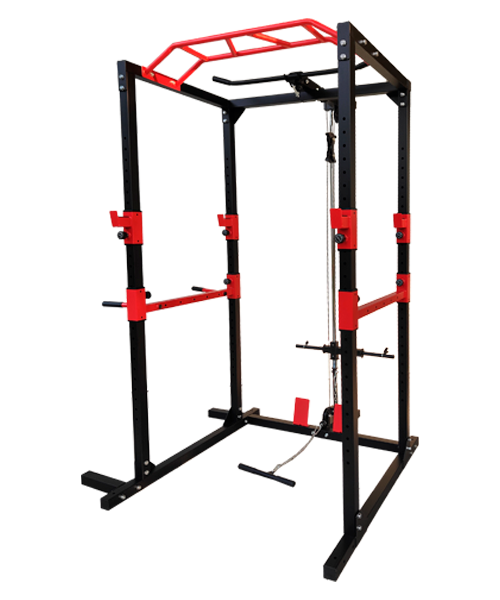 JAULA PARA SENTADILLAS CON POLEA ALTA Y BAJA