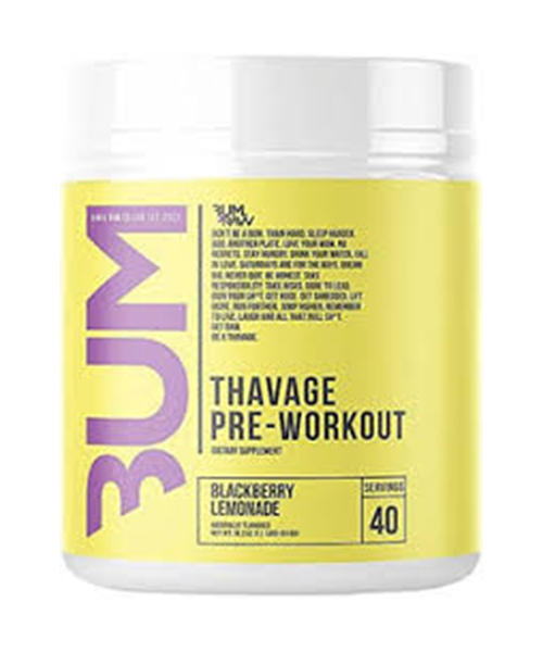 THAVAGE PRE ENTRENO LEMONADE BLACKBERRY 40SERV -RAW CBUM