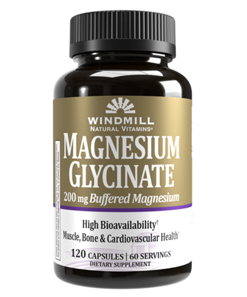 GLICINATO DE MAGNESIO 200MG 120 CAPS WINDMILL